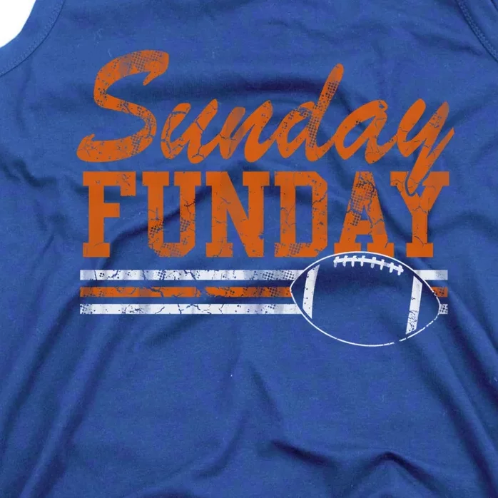 Retro Sunday Funday Football Fan Gift Tank Top