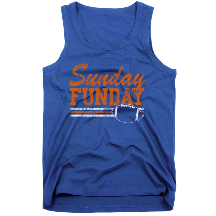 Retro Sunday Funday Football Fan Gift Tank Top