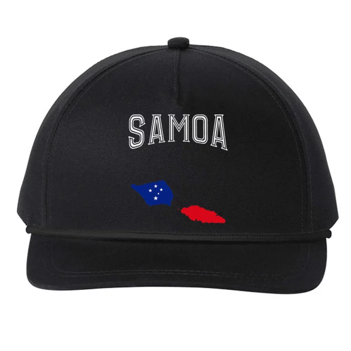 Retro Samoa Flag Vintage Throwback Sport Snapback Five-Panel Rope Hat