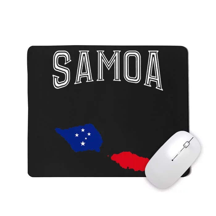 Retro Samoa Flag Vintage Throwback Sport Mousepad