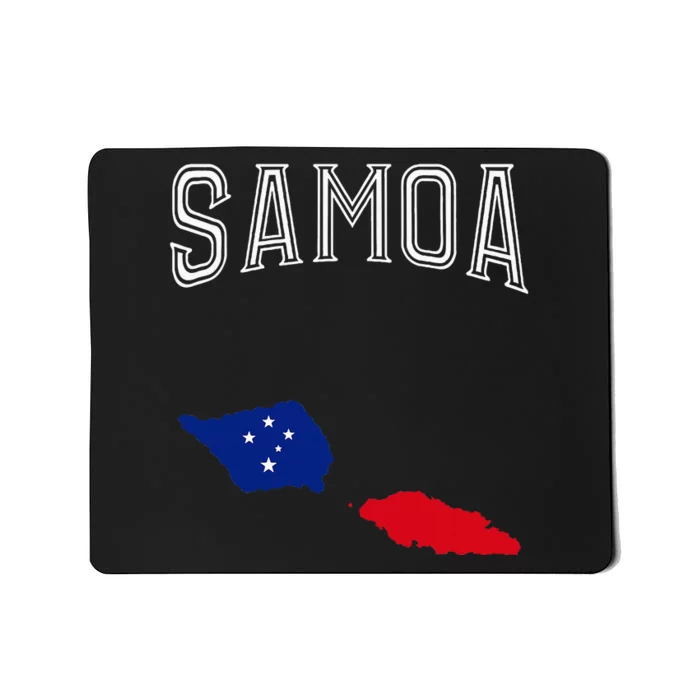 Retro Samoa Flag Vintage Throwback Sport Mousepad