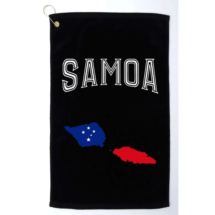 Retro Samoa Flag Vintage Throwback Sport Platinum Collection Golf Towel