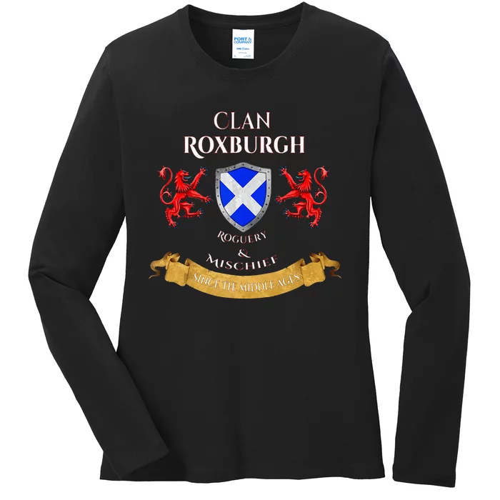 Roxburgh Scottish Family Clan Middle Ages Mischief Tank Top Ladies Long Sleeve Shirt