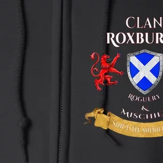 Roxburgh Scottish Family Clan Middle Ages Mischief Tank Top Full Zip Hoodie