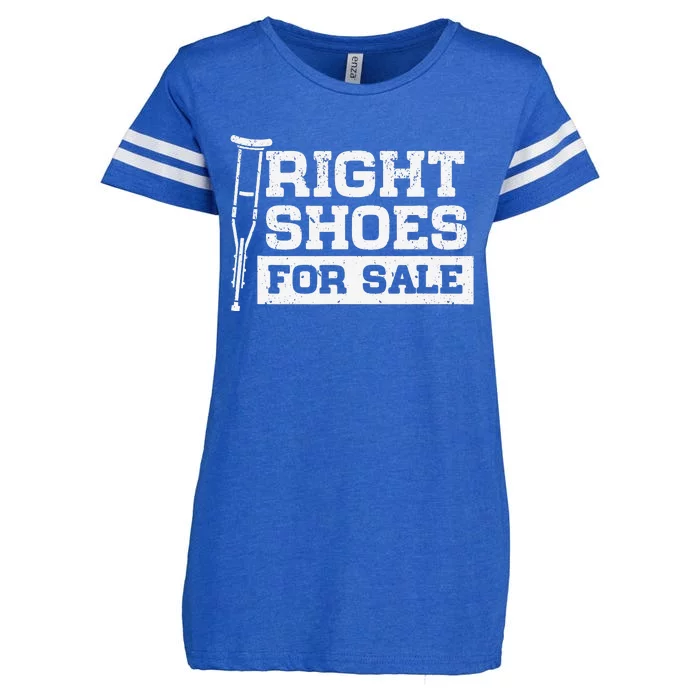 Right Shoes For Sale Funny Amputation Walking Stick Enza Ladies Jersey Football T-Shirt