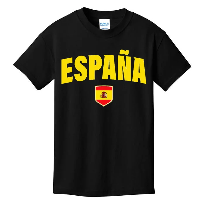 Retro Spanish Flag Spain Vintage EspañA Kids T-Shirt