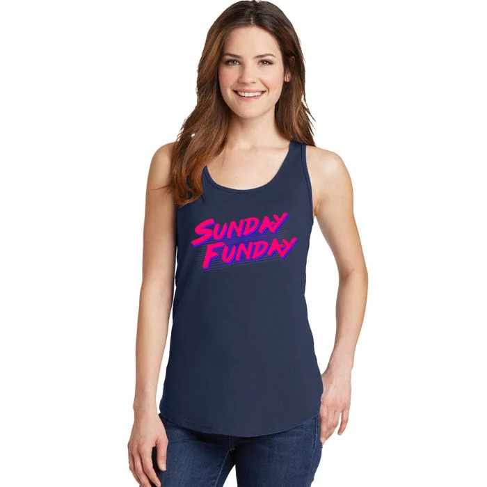 Retro Sunday Funday Ladies Essential Tank