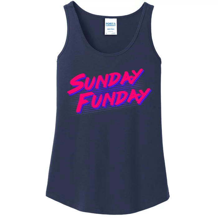 Retro Sunday Funday Ladies Essential Tank