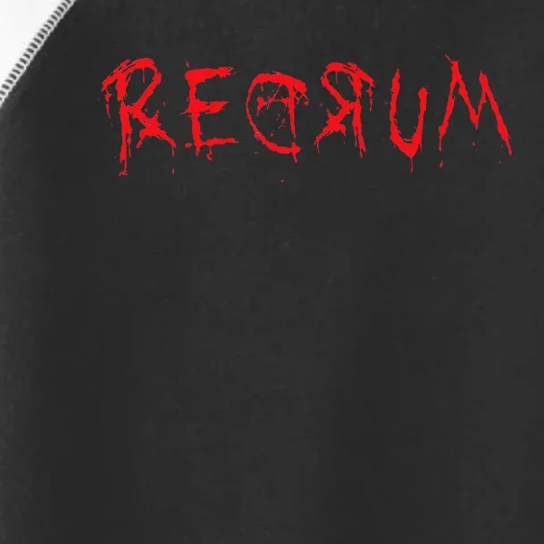 REDRUM Scary Font Trick Treat 80s Horror Movie Fan Toddler Fine Jersey T-Shirt