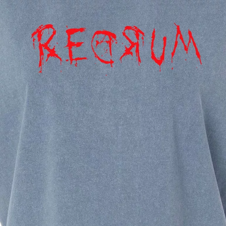 REDRUM Scary Font Trick Treat 80s Horror Movie Fan Garment-Dyed Women's Muscle Tee