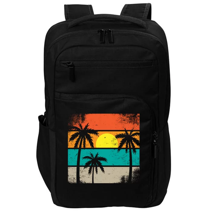 Retro Summer Funny Beach Life Vintage Impact Tech Backpack