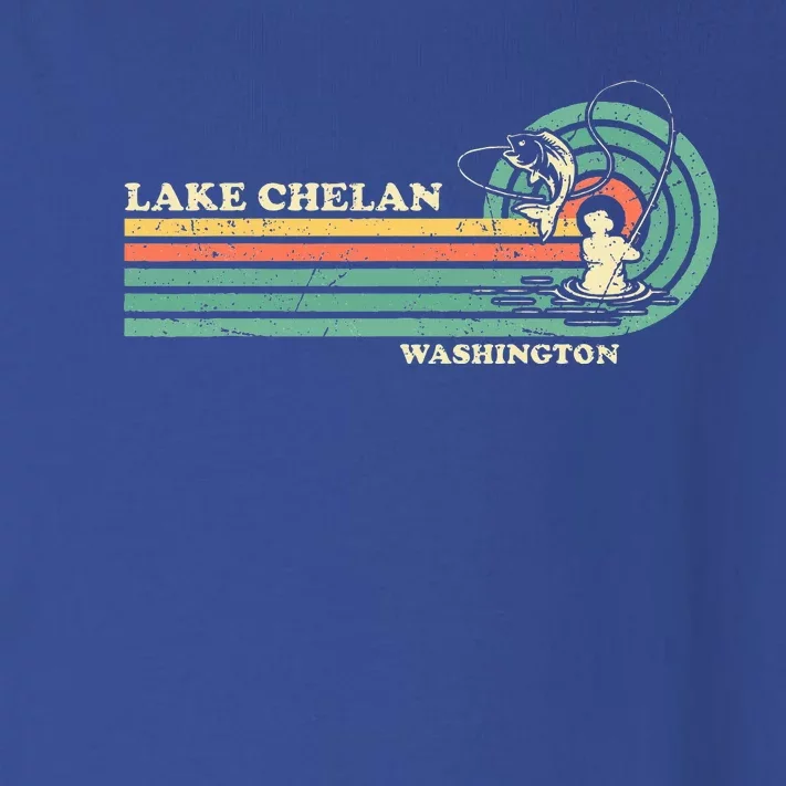 Retro Summer Fishing Washington Chelan Lake Toddler Long Sleeve Shirt