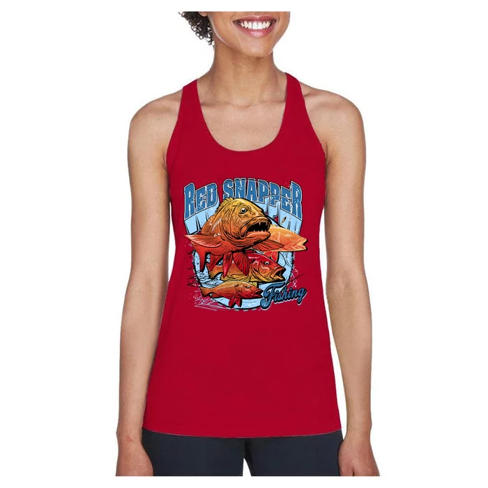 Red Snapper Fishing Women's Racerback Tank