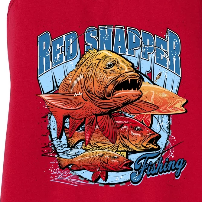 Red Snapper Fishing Women's Racerback Tank