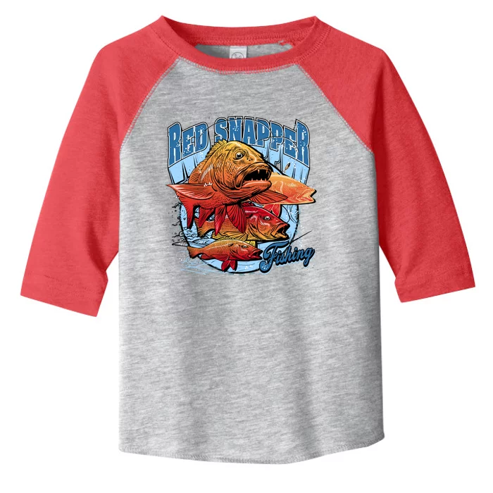 Red Snapper Fishing Toddler Fine Jersey T-Shirt