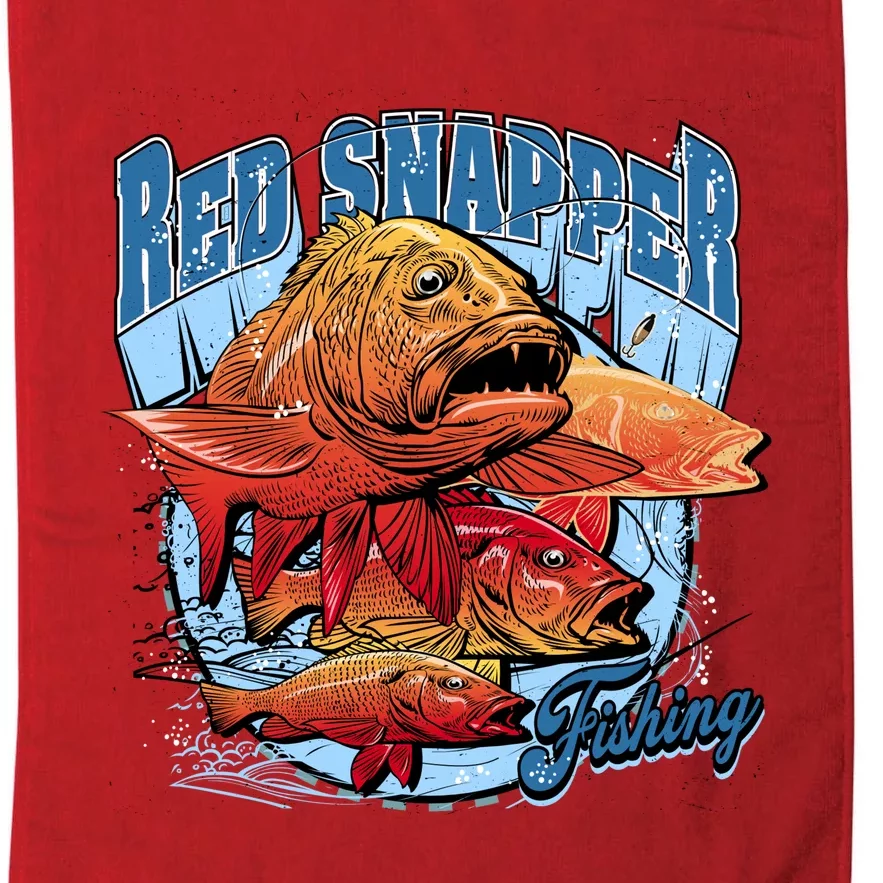 Red Snapper Fishing Platinum Collection Golf Towel