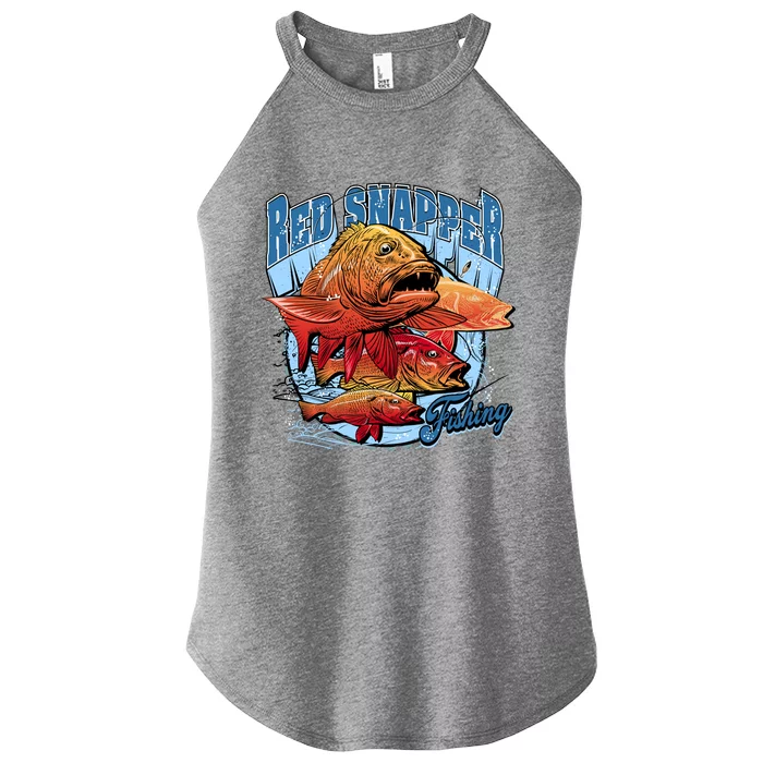 Red Snapper Fishing Women’s Perfect Tri Rocker Tank