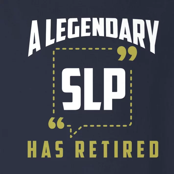 Retired SLP Funny Speech Pathologist Retirement Gift Toddler Long Sleeve Shirt