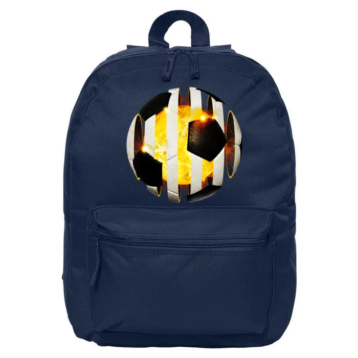 Ripped Soccer Futbol Fire Ball 16 in Basic Backpack