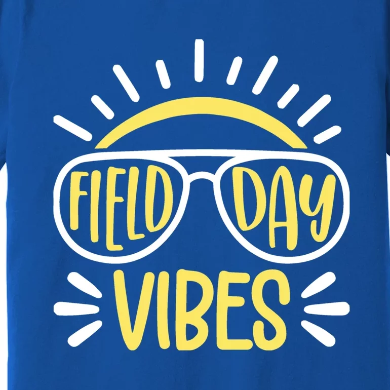 Retro School Field Day Vibes Sports Event Music Festival Meaningful Gift Premium T-Shirt