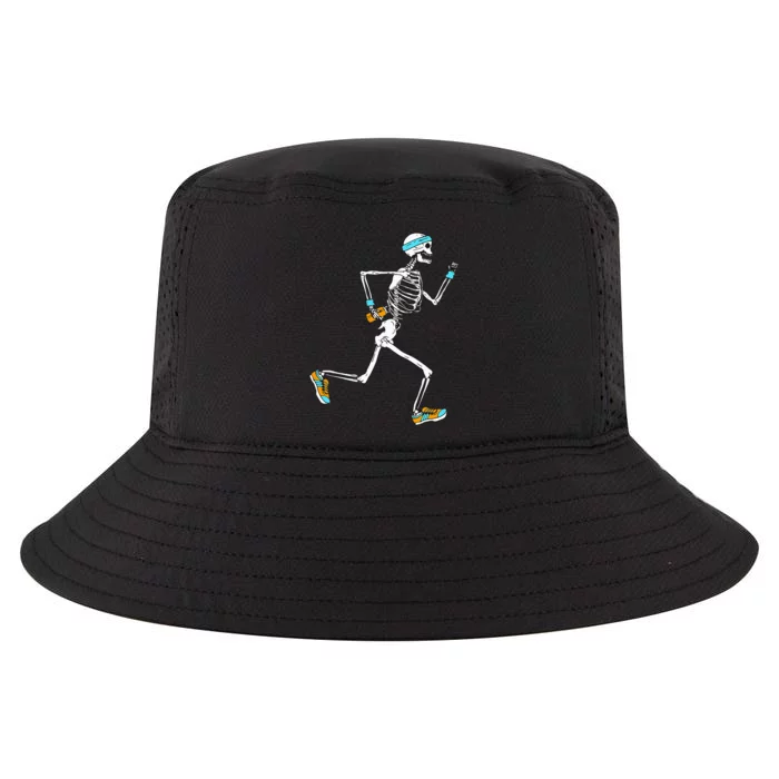 Running Skeleton Funny Cool Comfort Performance Bucket Hat