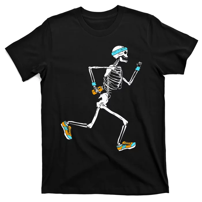 Running Skeleton Funny T-Shirt