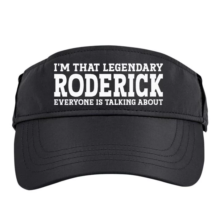 Roderick Surname Funny Team Family Last Name Roderick Adult Drive Performance Visor