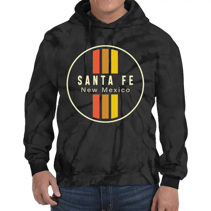 Retro Santa Fe New Mexico Tie Dye Hoodie