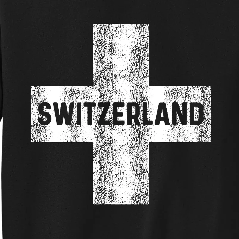 Retro Swiss Flag Of Switzerland Women Souvenir Gift Sweatshirt