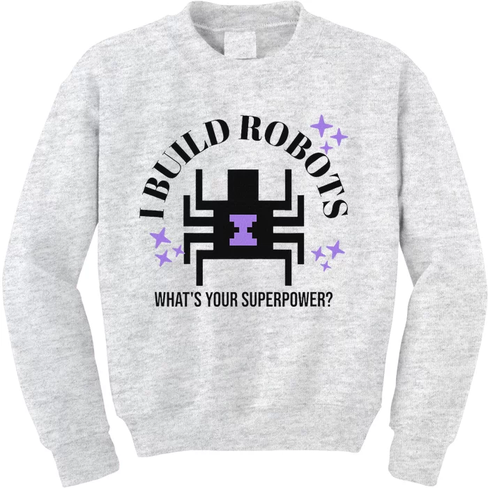 Robotic Superpower Futuristic Design Art Kids Sweatshirt