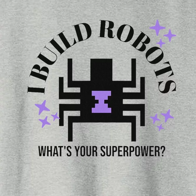 Robotic Superpower Futuristic Design Art Women's Crop Top Tee