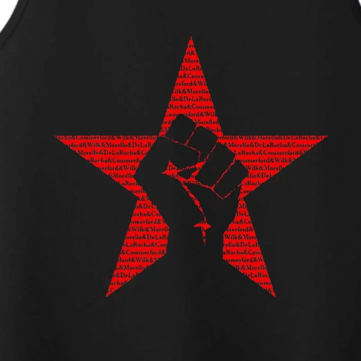 RATM Star Fist Funny Performance Tank