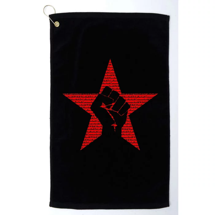 RATM Star Fist Funny Platinum Collection Golf Towel