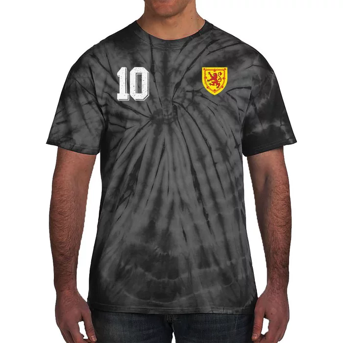 Retro Scotland Football For Scottish Fans Of Soccer Tie-Dye T-Shirt