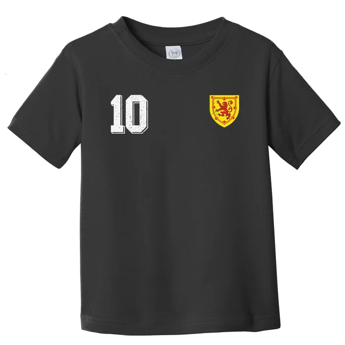 Retro Scotland Football For Scottish Fans Of Soccer Toddler T-Shirt