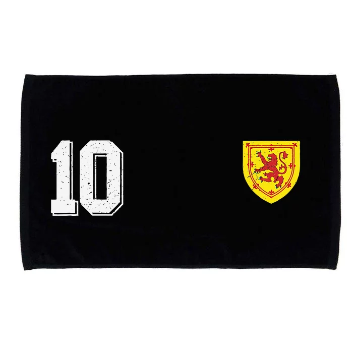 Retro Scotland Football For Scottish Fans Of Soccer Microfiber Hand Towel