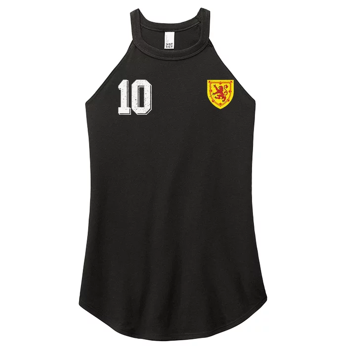 Retro Scotland Football For Scottish Fans Of Soccer Women’s Perfect Tri Rocker Tank