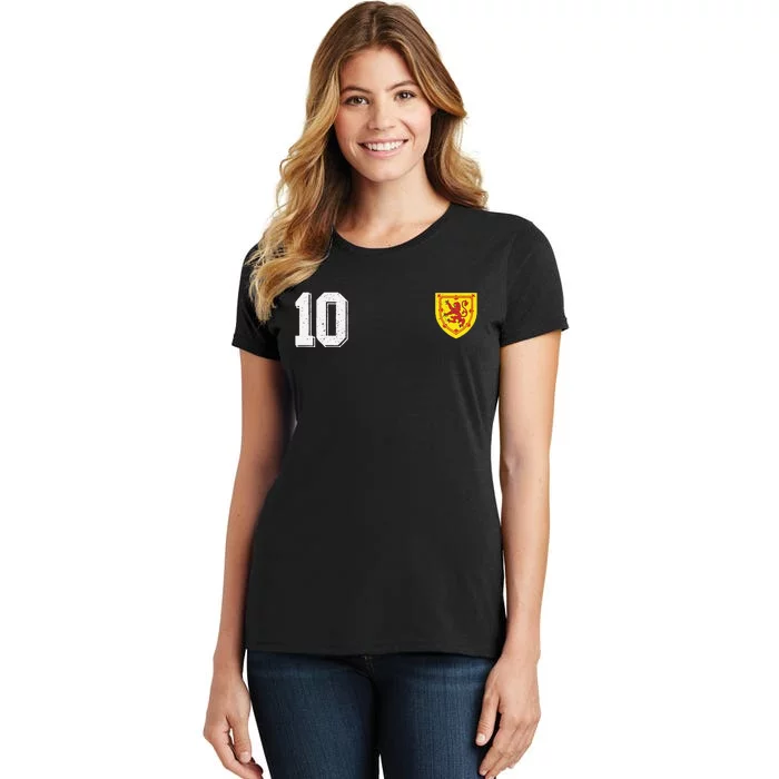 Retro Scotland Football For Scottish Fans Of Soccer Women's T-Shirt