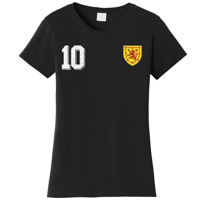 Retro Scotland Football For Scottish Fans Of Soccer Women's T-Shirt