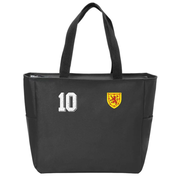 Retro Scotland Football For Scottish Fans Of Soccer Zip Tote Bag