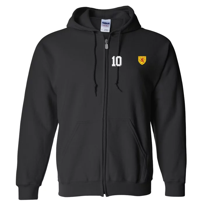 Retro Scotland Football For Scottish Fans Of Soccer Full Zip Hoodie