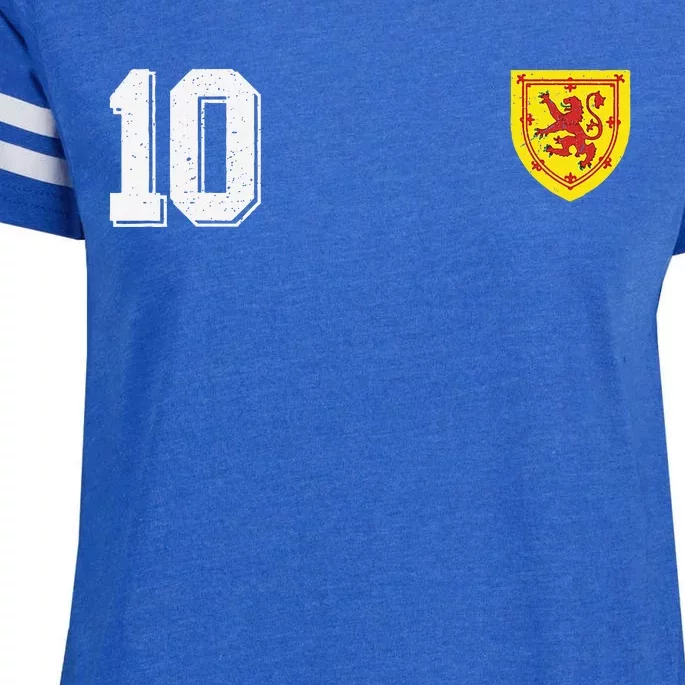 Retro Scotland Football For Scottish Fans Of Soccer Enza Ladies Jersey Football T-Shirt