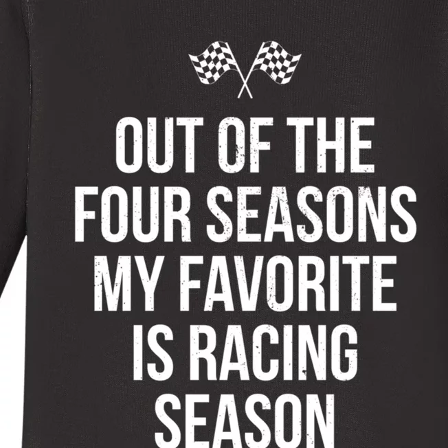 Racing Season Favorite Drag Stock Sprint Race Car Fan Gift Baby Long Sleeve Bodysuit