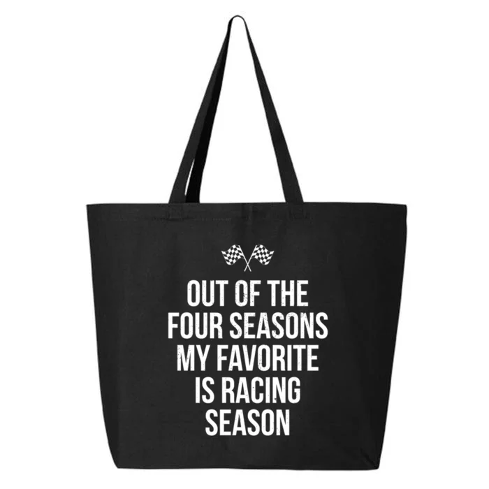 Racing Season Favorite Drag Stock Sprint Race Car Fan Gift 25L Jumbo Tote