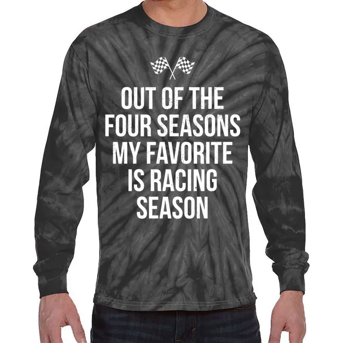 Racing Season Favorite Drag Stock Sprint Race Car Fan Gift Tie-Dye Long Sleeve Shirt