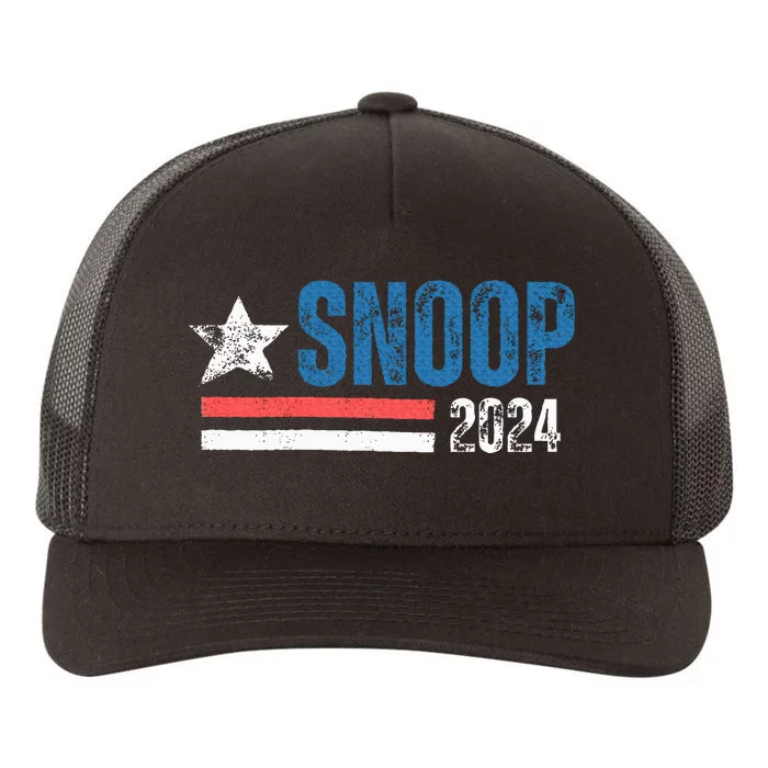 Retro Stripe Funny Snoop Vintage Election 2024 Gifts Yupoong Adult 5-Panel Trucker Hat