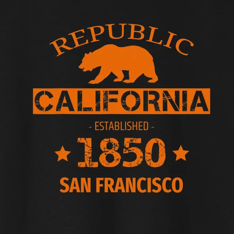 Republic San Francisco California Baseball Women's Crop Top Tee