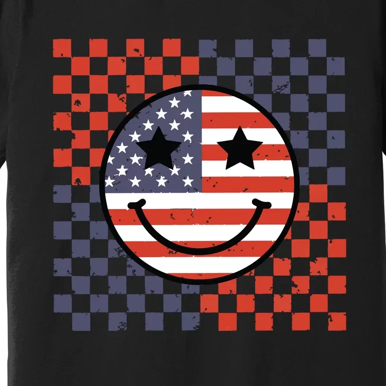 Retro Smile Face Flag Premium T-Shirt