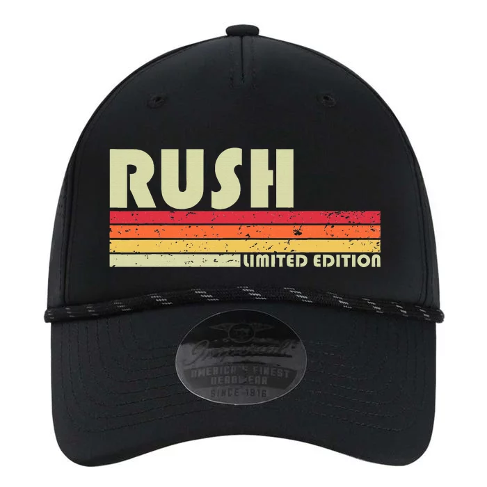 Rush Surname Funny Retro Vintage 80s 90s Birthday Reunion Performance The Dyno Cap