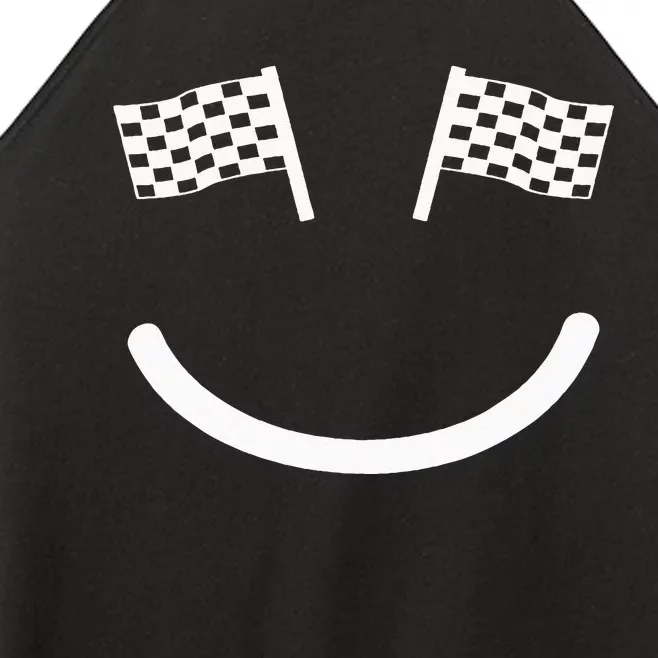 Racing Smile For Race Car Parties Women’s Perfect Tri Rocker Tank